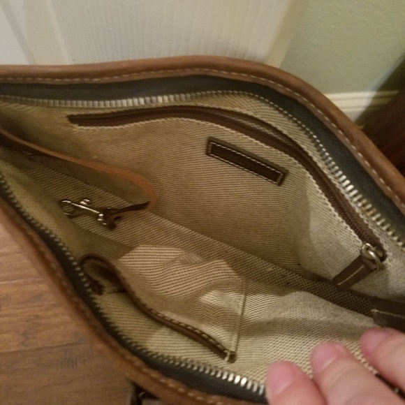 Dooney & Bourke Signature Vintage Navy Handbag - Picture 2 of 4